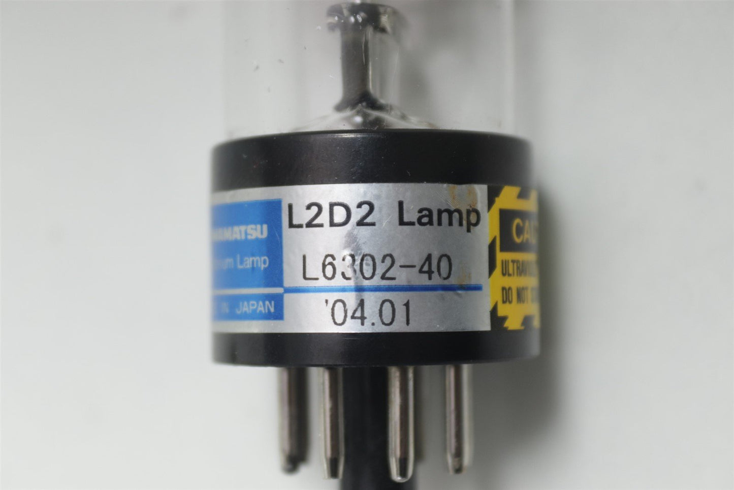 Hamamatsu L2D2 Deuterium Lamp L6302-40 Calibration Lamp