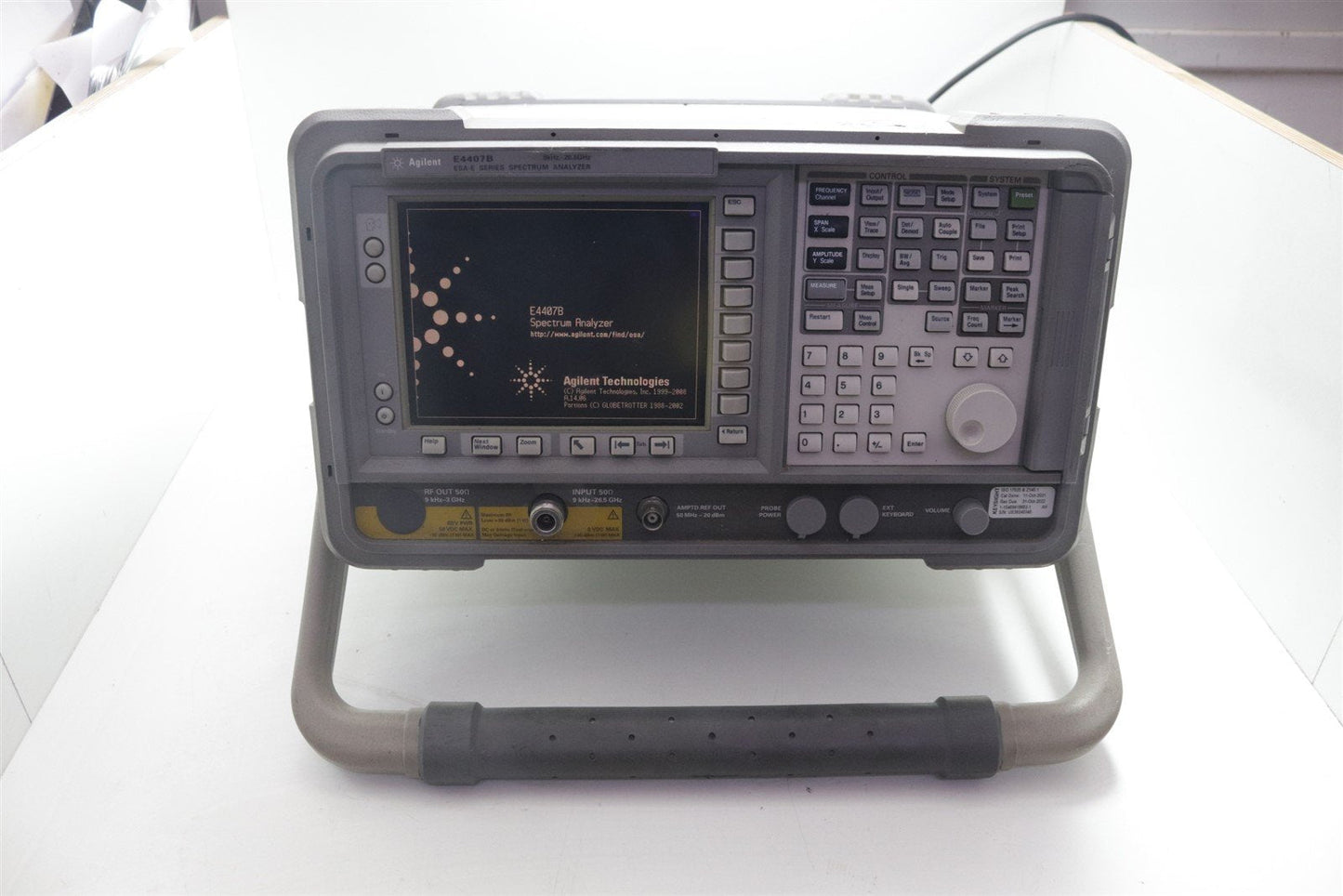 HP Agilent Keysight E4407B Spectrum Analyzer 9 kHz - 26.5 GHz OPT A4H B74 BAC