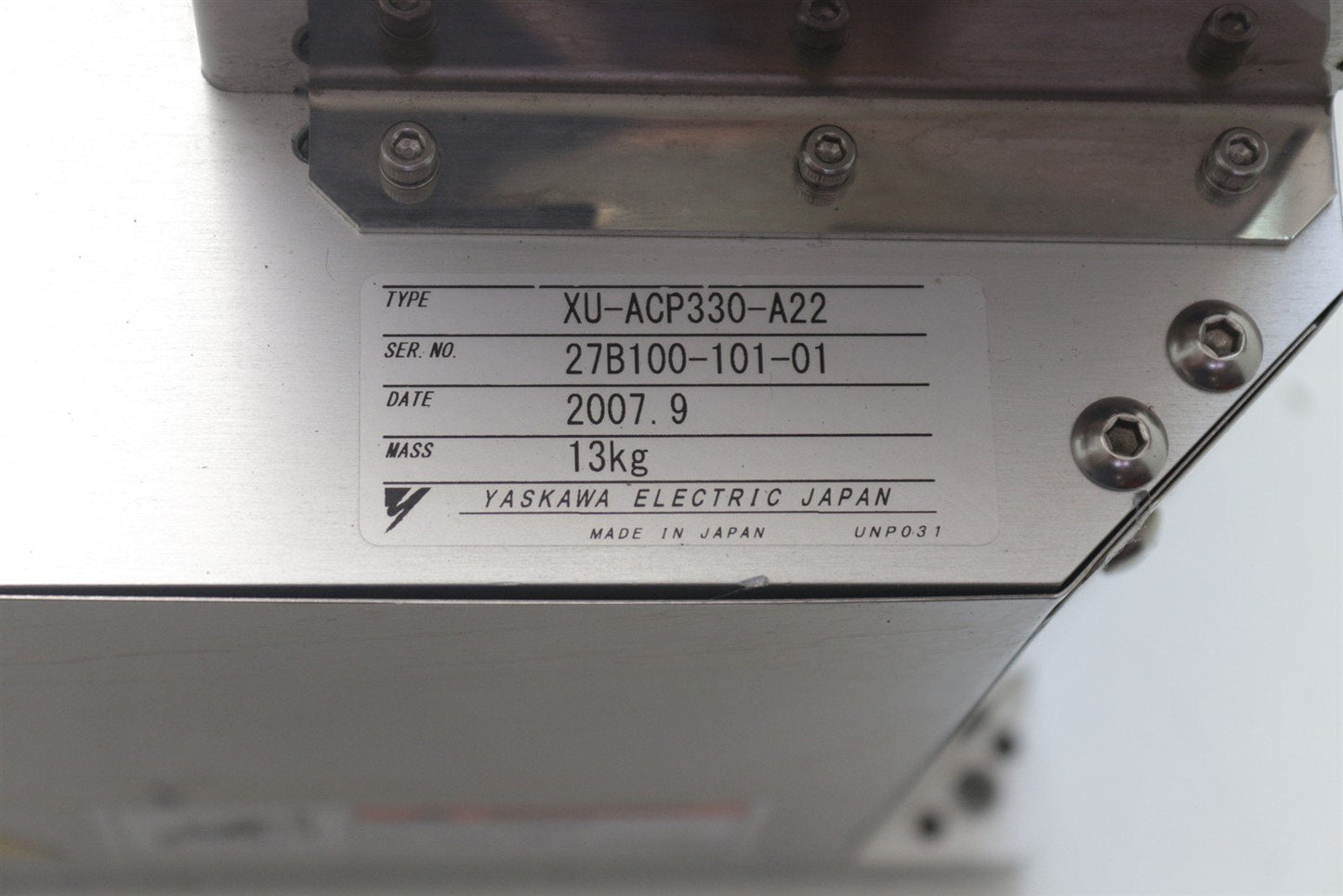 Yaskawa Electric Wafer Pre-Aligner XU-ACP330-A22
