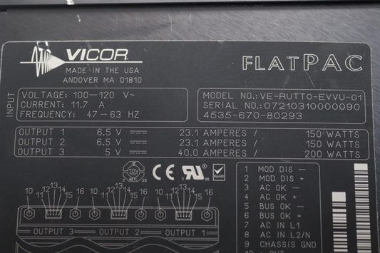 PHILIPS Brilliance CT Vicor OP- 6.5V, 6.5V, 5V VE-RUTTO-EVVU-01