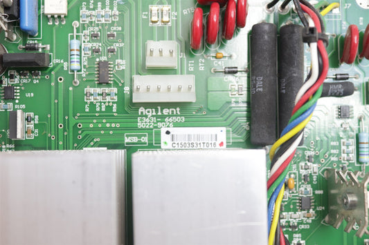 Agilent E3631 66503 Triple Output DC Power Supply 0-6V 5A/0+-25V,1A 5022-9076