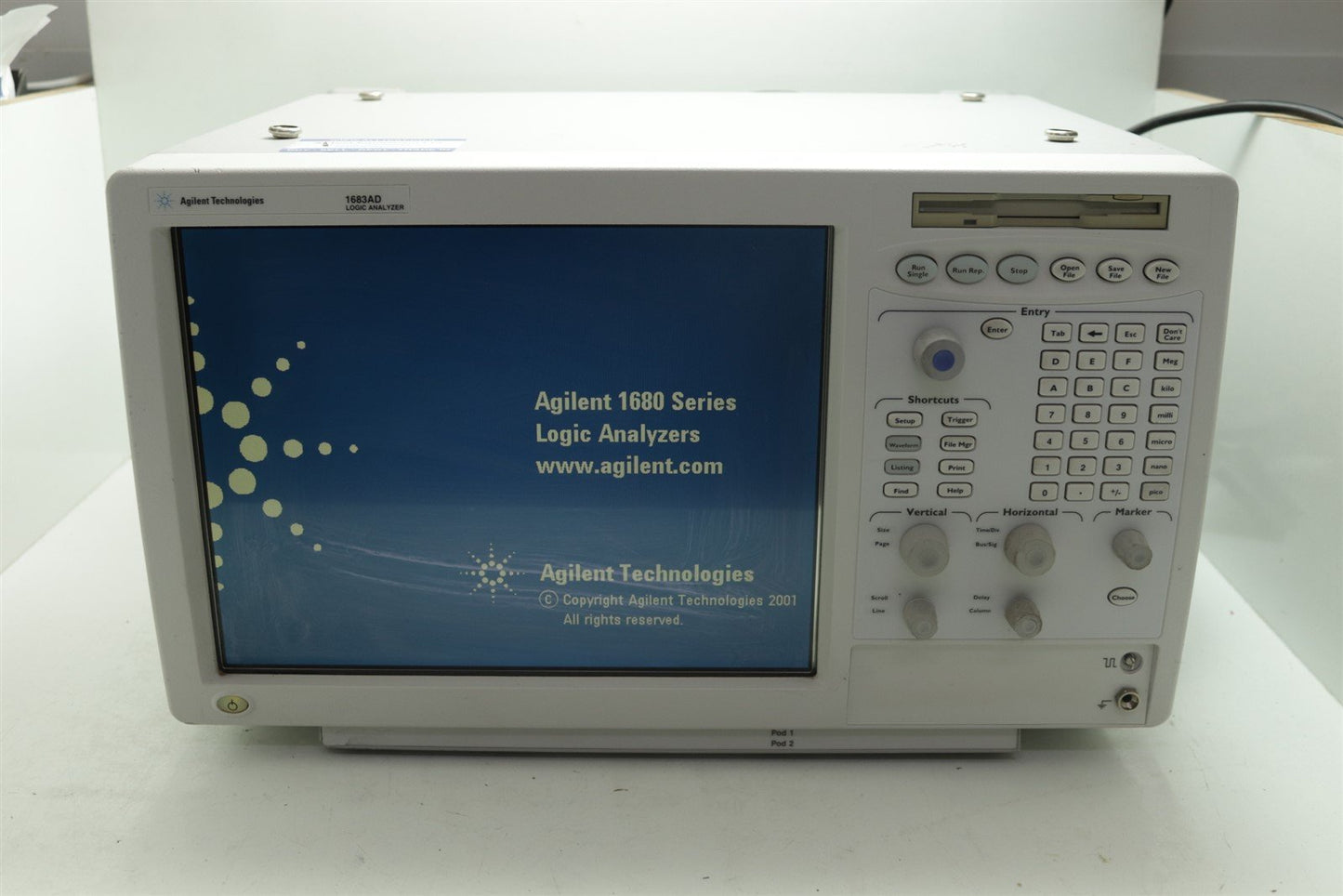 Agilent 1683AD Logic Analyzer 34 Channels LA 2MG Option Tested Working