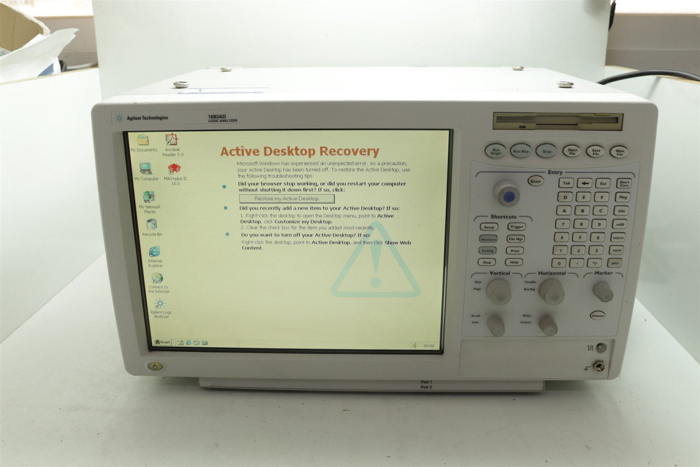 Agilent 1683AD Logic Analyzer 34 Channels LA 2MG Option Tested Working