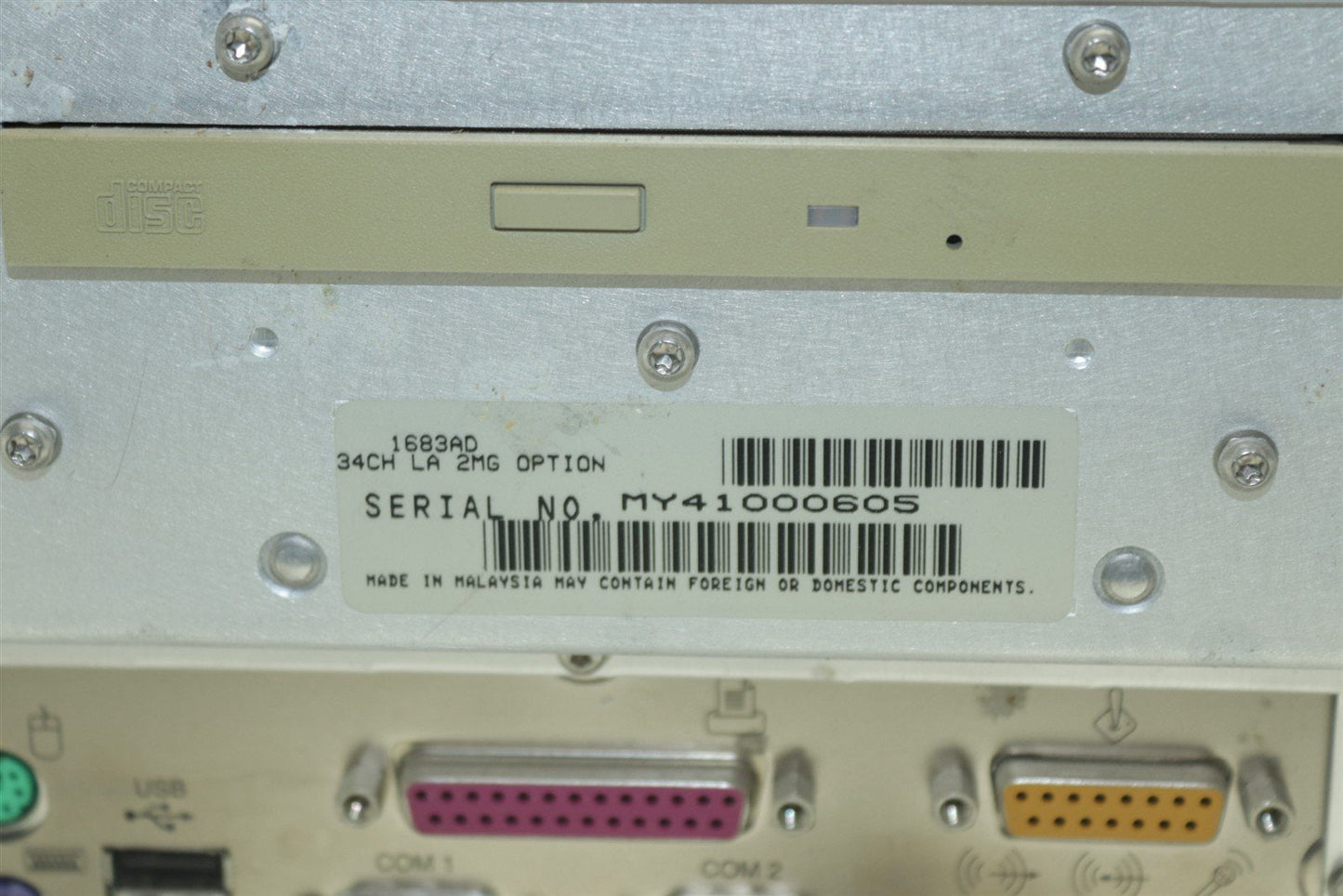 Agilent 1683AD Logic Analyzer 34 Channels LA 2MG Option Tested Working