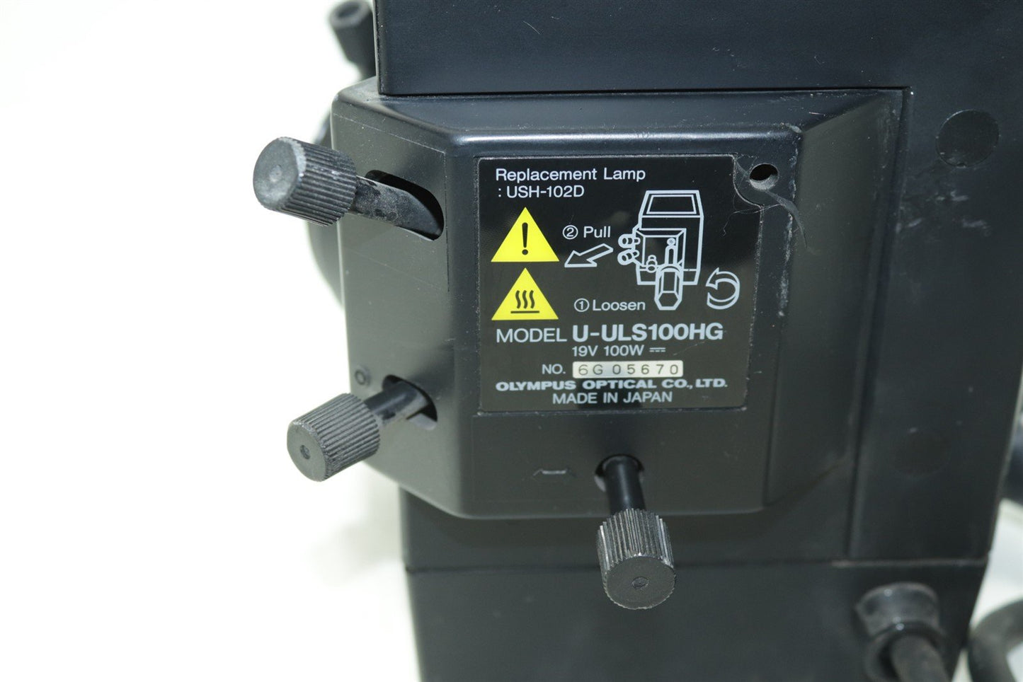 Olympus U-ULH with U-ULS100HG Lighting Lamp for Fluorescence BX Microscopes