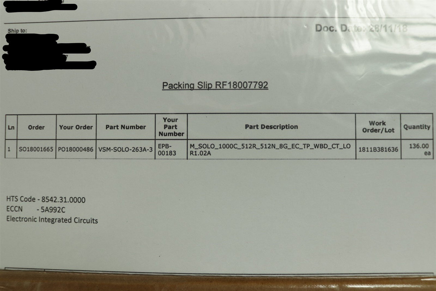 x10 Variscite iMX6 System On Module VSM-SOLO-202A-3
