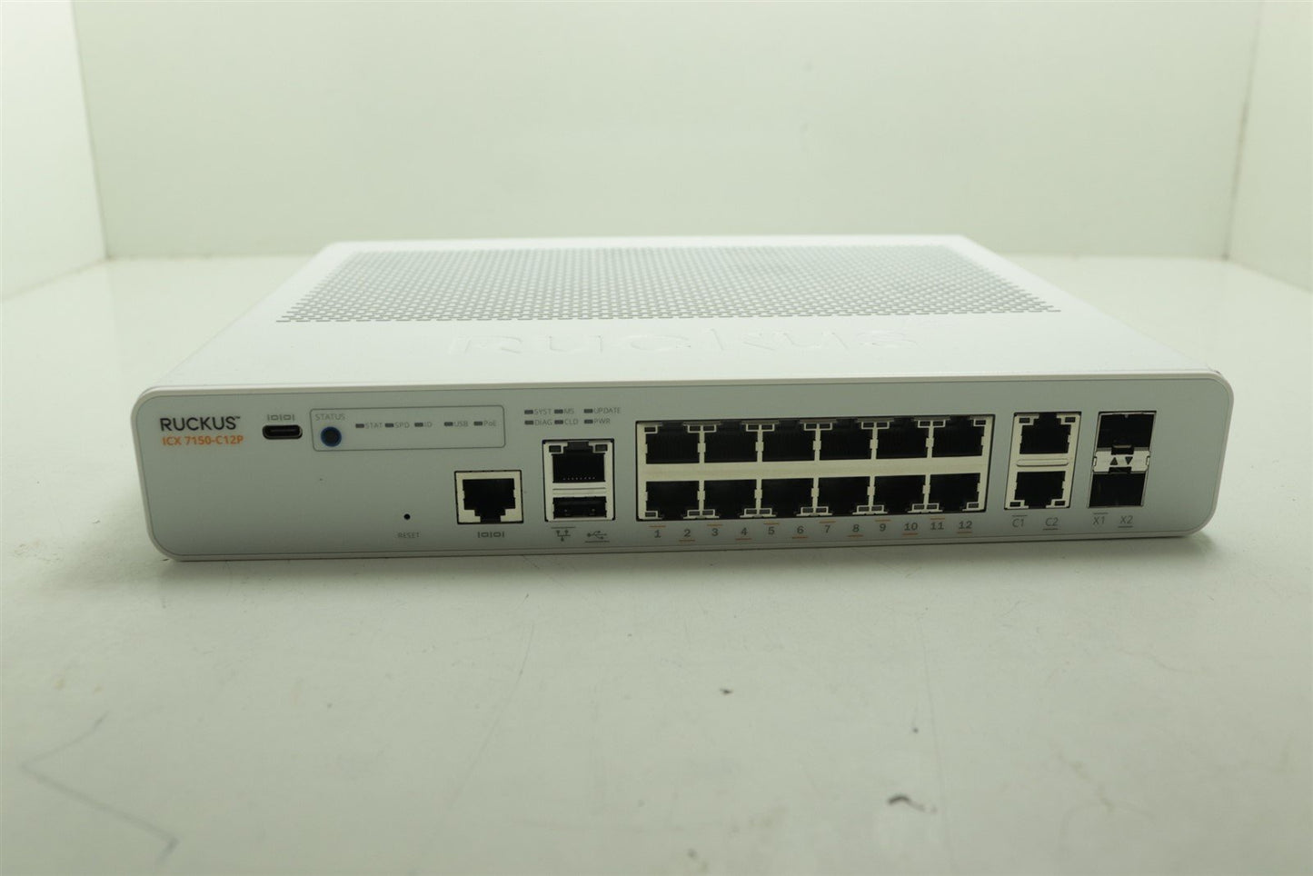 Ruckus ICX 7150-C12P Compact 12 Port POE Ethernet Switch New Open Box