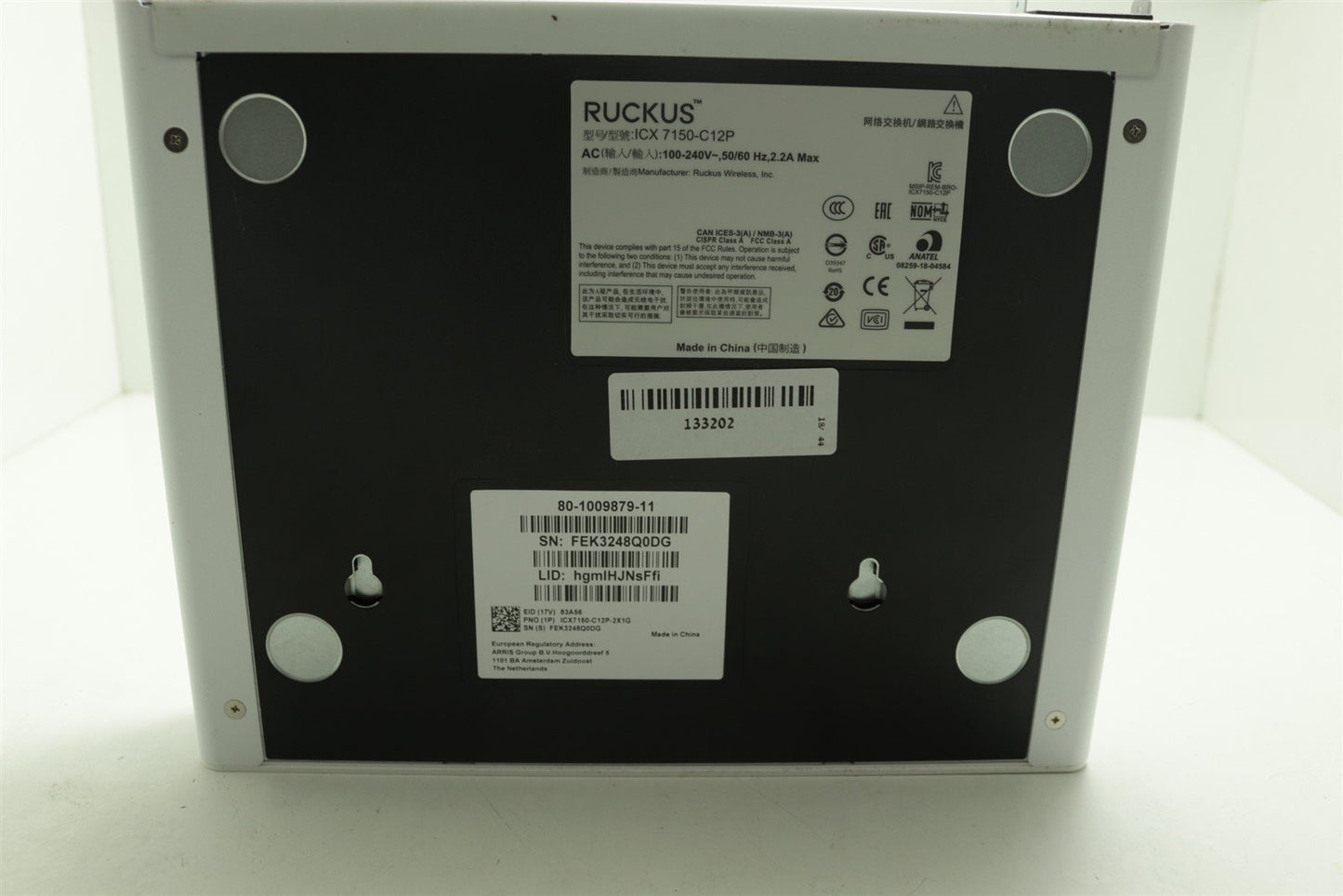 Ruckus ICX 7150-C12P Compact 12 Port POE Ethernet Switch New Open Box