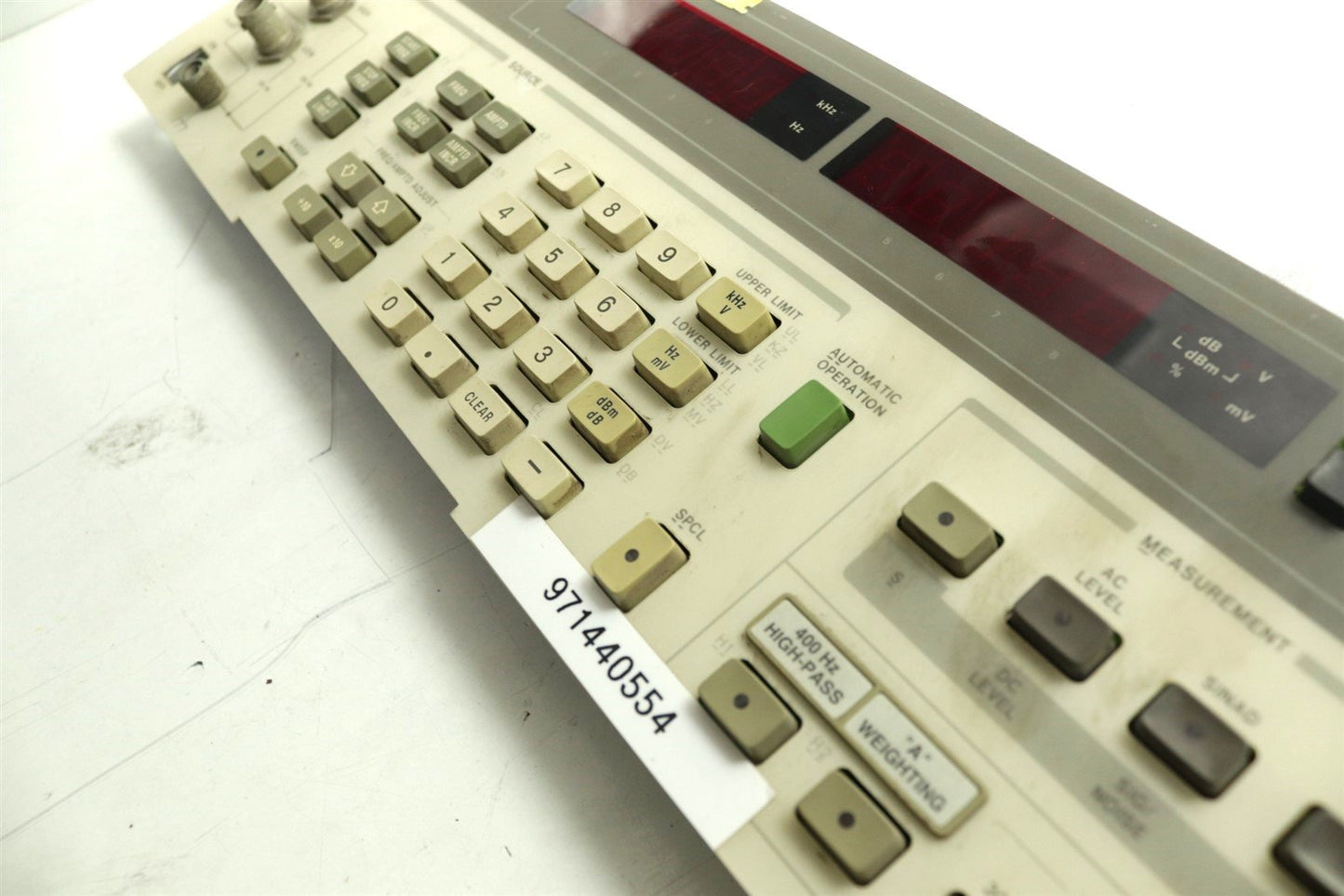HP Agilent 8903B Audio Analyzer Front Panel Assy