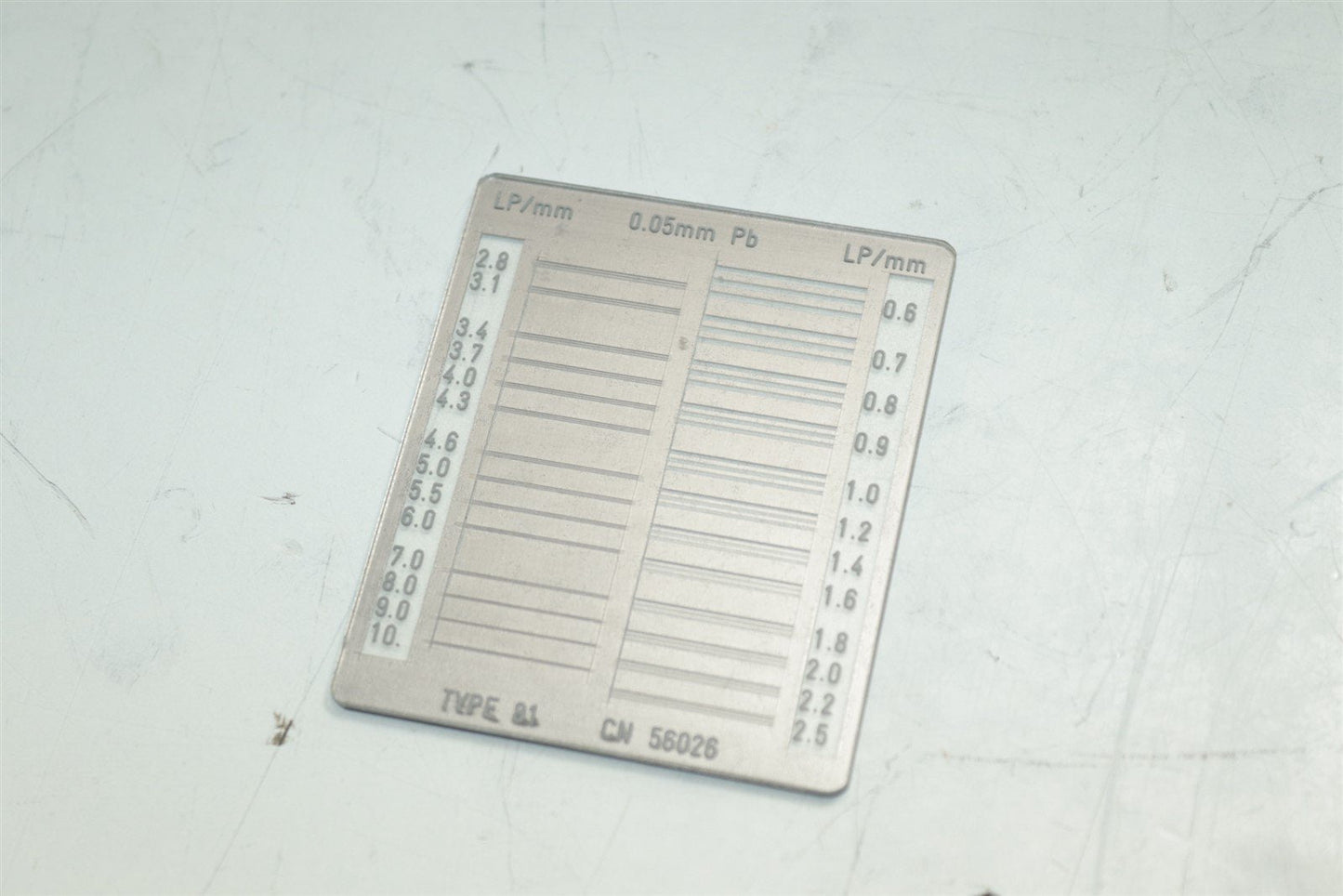 X-Ray Dental Phantom Calibration 4mm Plate Al QC CR DR Test