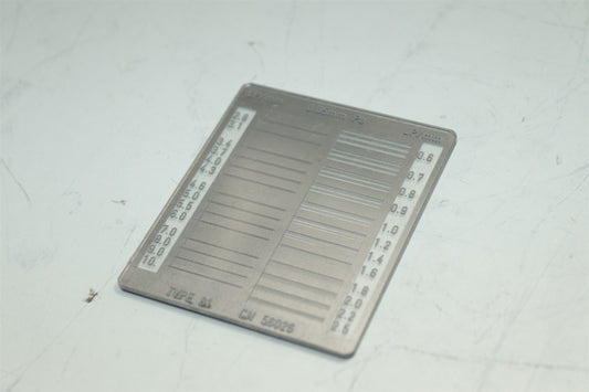 X-Ray Dental Phantom Calibration 4mm Plate Al QC CR DR Test