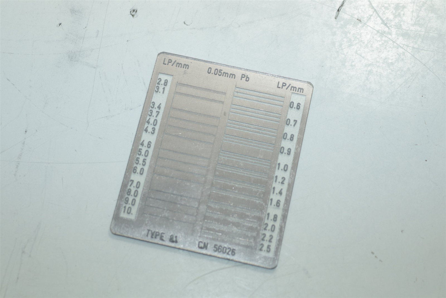 X-Ray Dental Phantom Calibration 4mm Plate Al QC CR DR Test