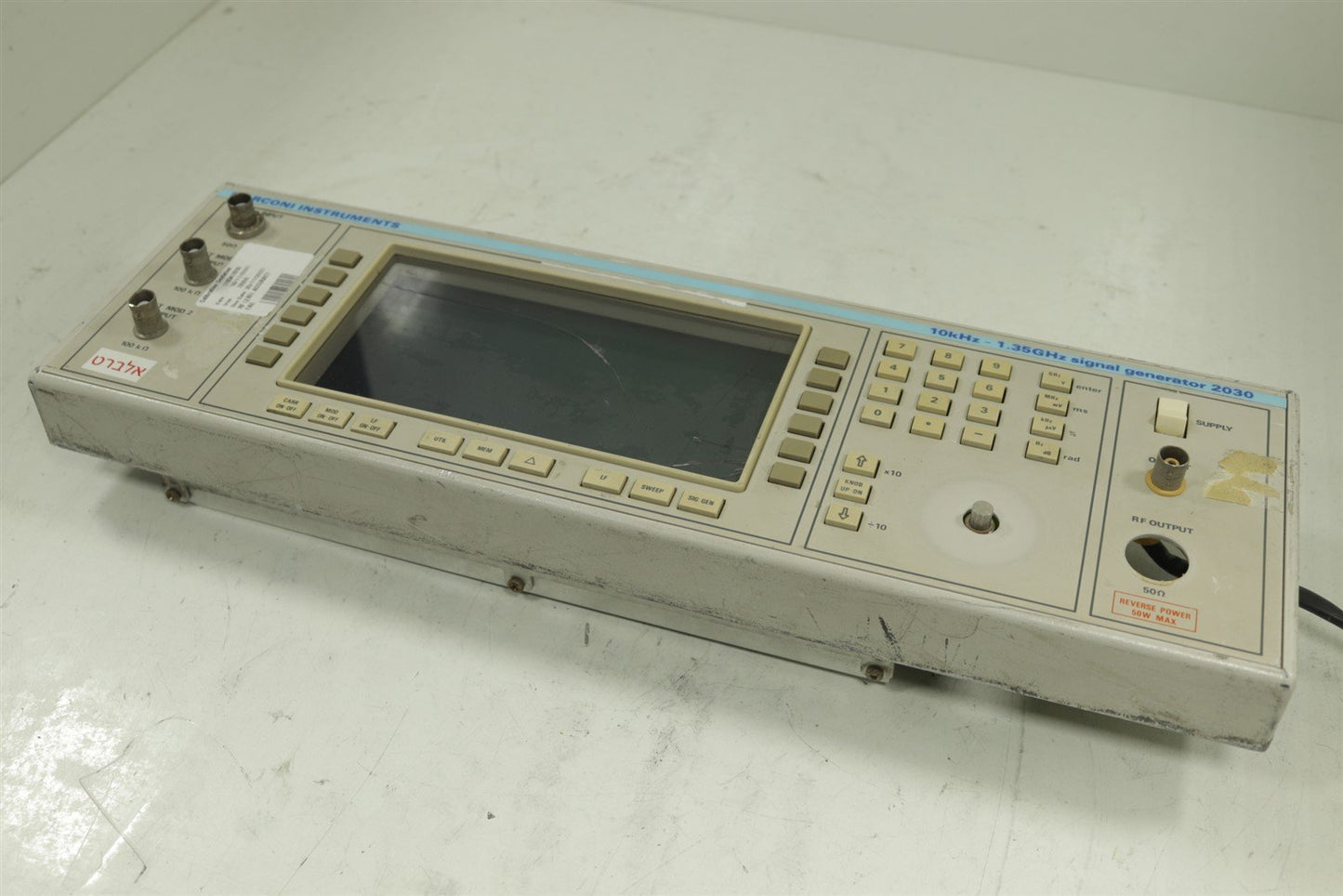 Marconi Instruments 2030 Signal Generator 1.35GHz Complete Front Panel TESTED!