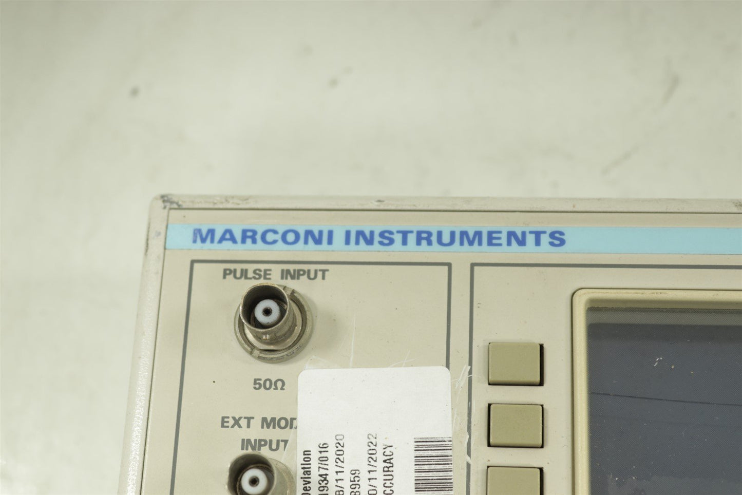 Marconi Instruments 2030 Signal Generator 1.35GHz Complete Front Panel TESTED!
