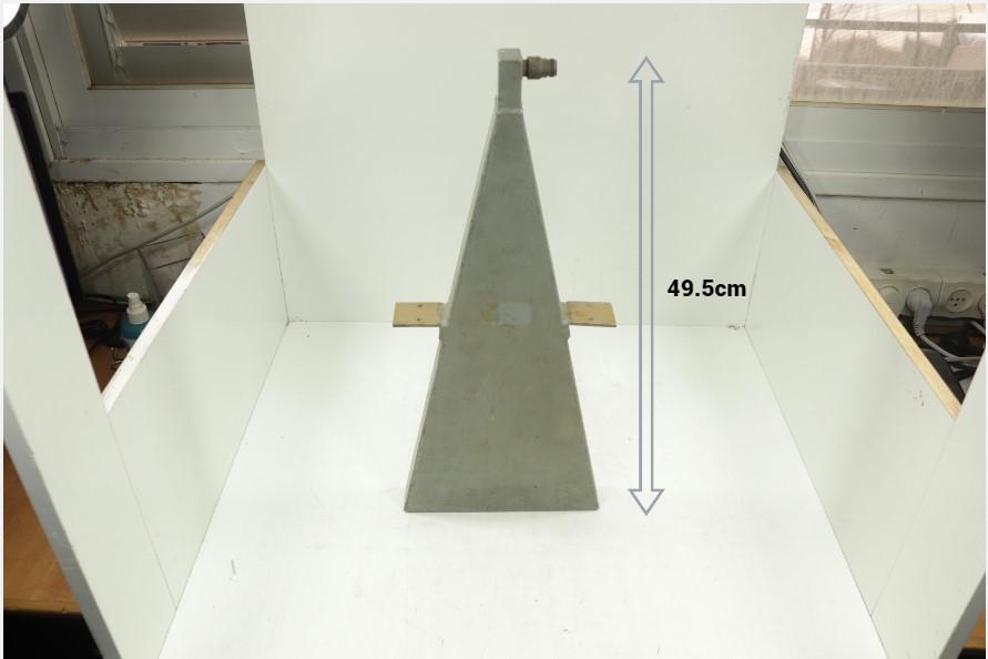 WR151 RF Microwave C Type Waveguide Horn Antenna L- 22cm W- 4cm H- 49.5cm