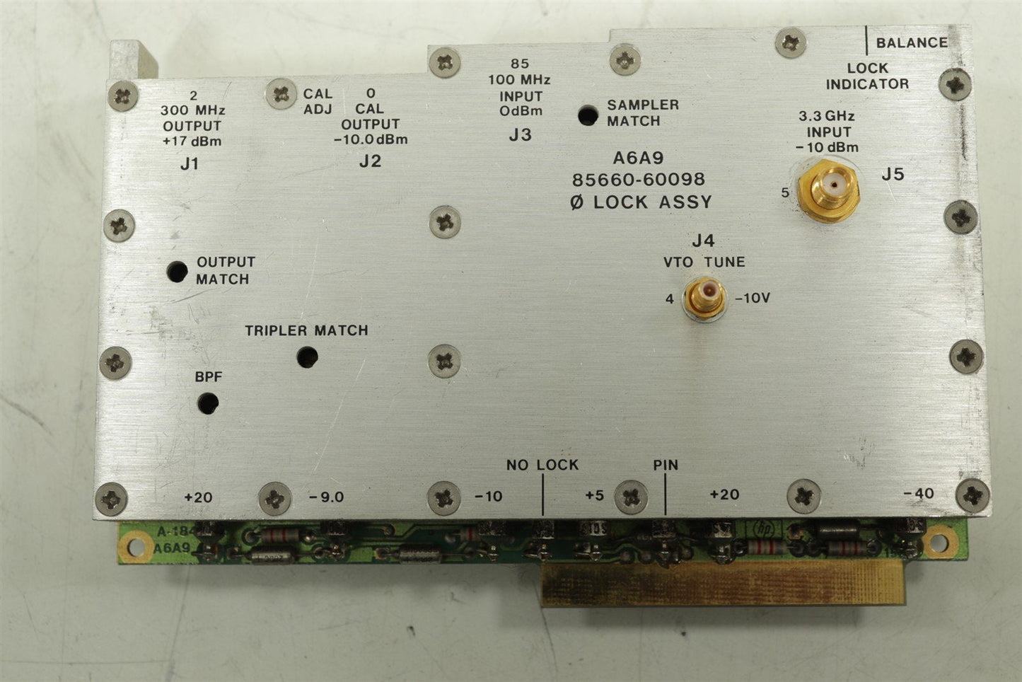 HP 8566B Spectrum Analyzer 100Hz-2.5GHz/2-22GHz 85660-60098 Lock Assy
