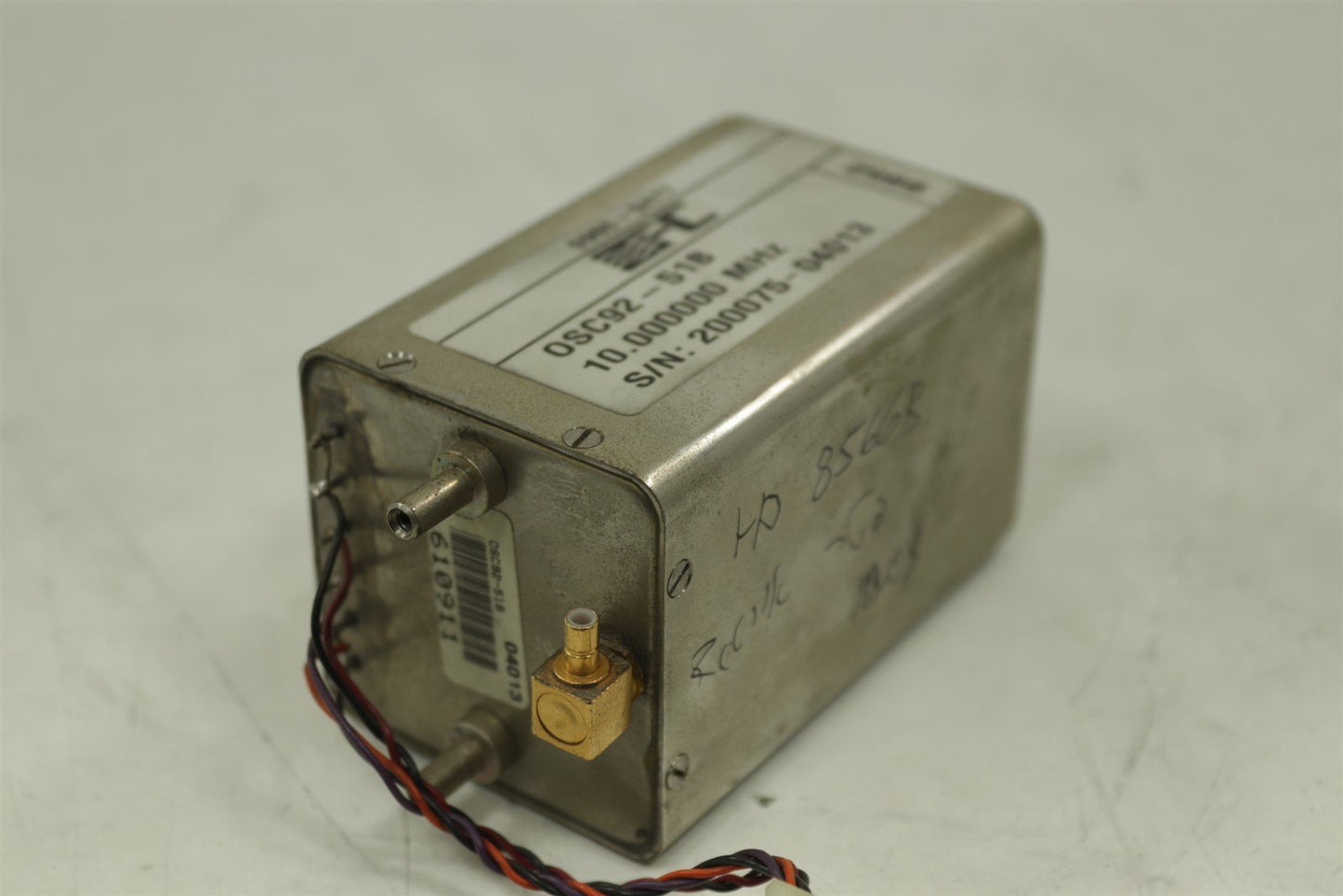 OFC OSC92-51B 10.000 MHz Precision Crystal Oscillator HP 8566B Spectrum Analyzer