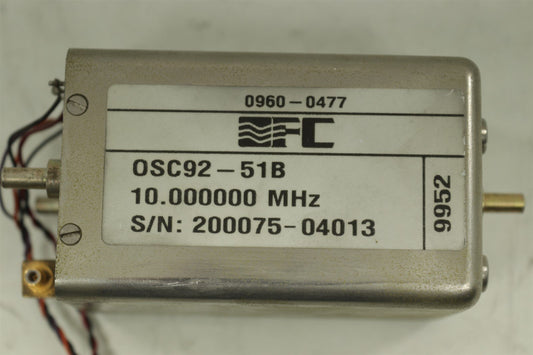 OFC OSC92-51B 10.000 MHz Precision Crystal Oscillator HP 8566B Spectrum Analyzer