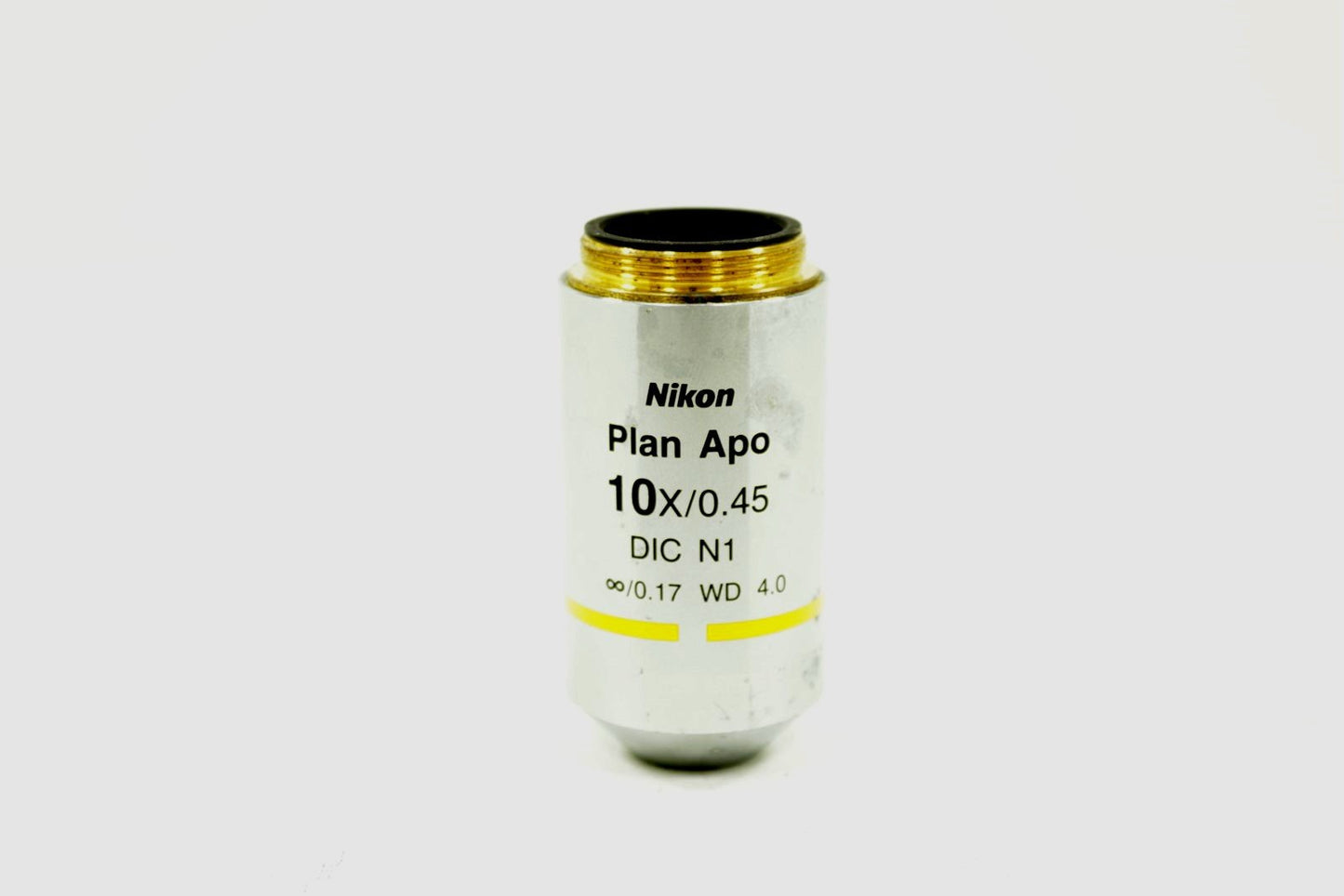 Nikon Plan Apo Lambada Infinity 0.17 WD4 Eclipse Microscope Objective 10x 0.45