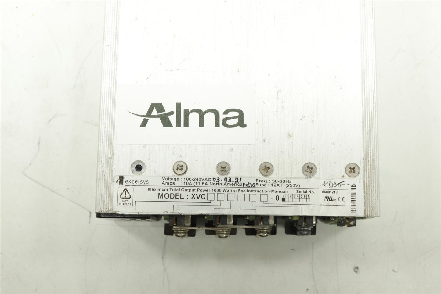 TESTED Alma Excelsys XVC044428 1000W Power Supply