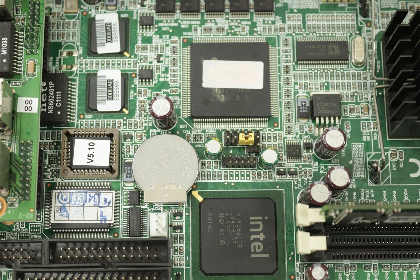 Advantech PCA-6186 REV B2 industrial main board 1Gb RAM 2.65GHz CPU
