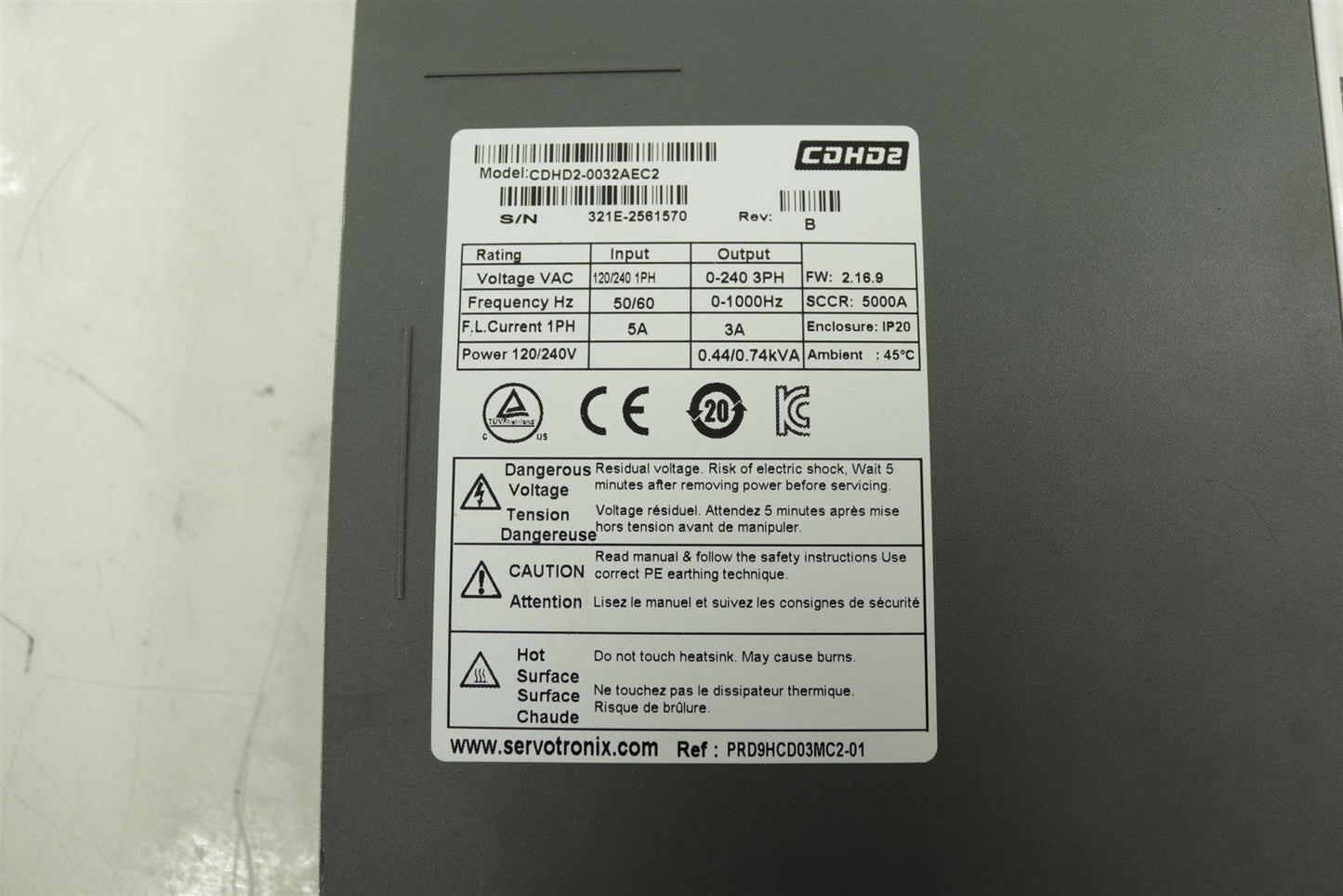 Servotronix Servo Drive CDHD2-0032AEC2