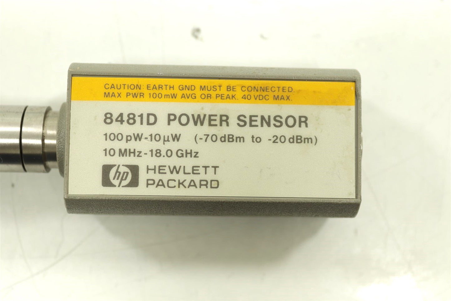 Keysight Agilent 8481D Power Sensor 10MHz - 18GHz -70dBm To -20dBm Tested