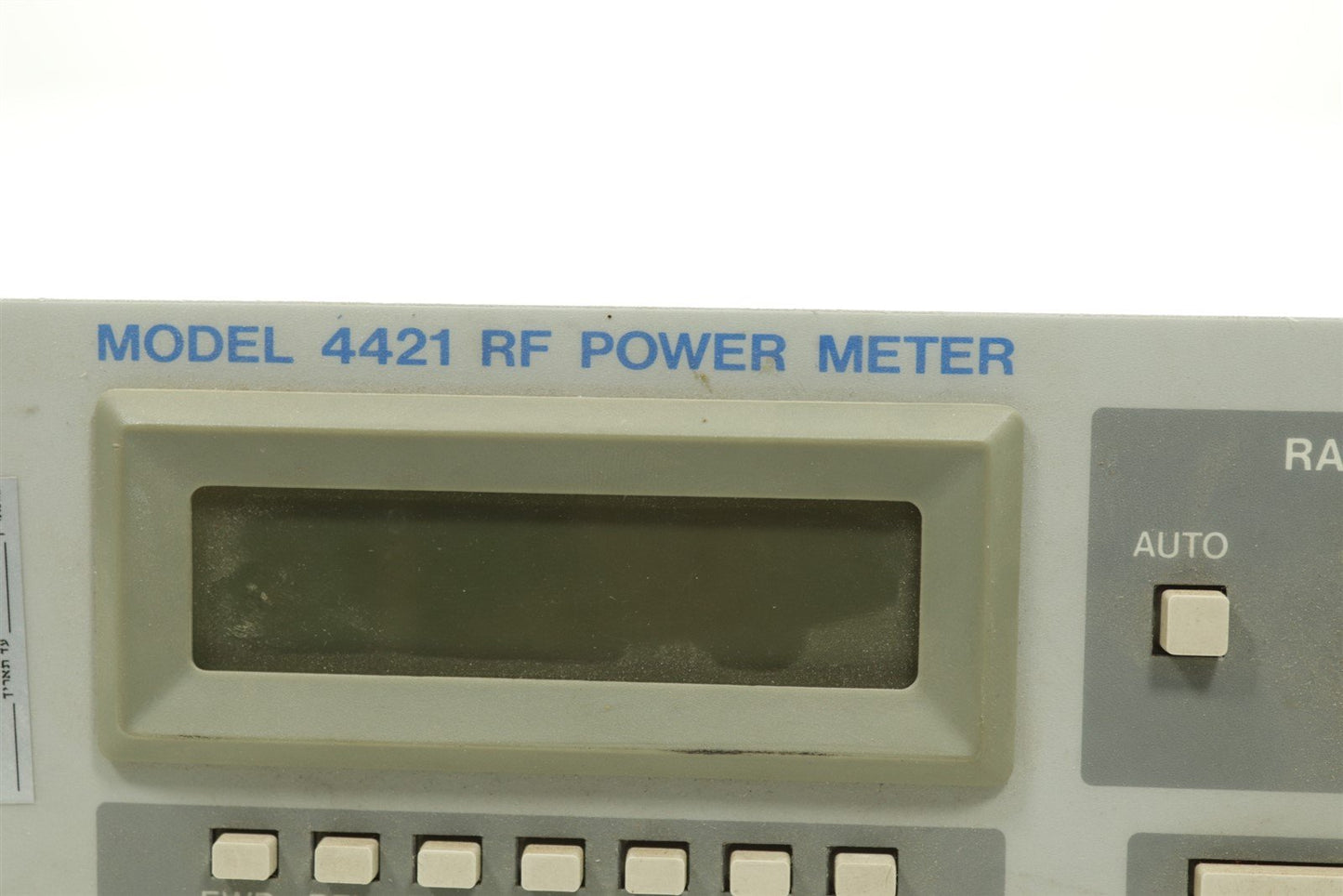 Bird Model 4421 Rf Power Meter Front Panel
