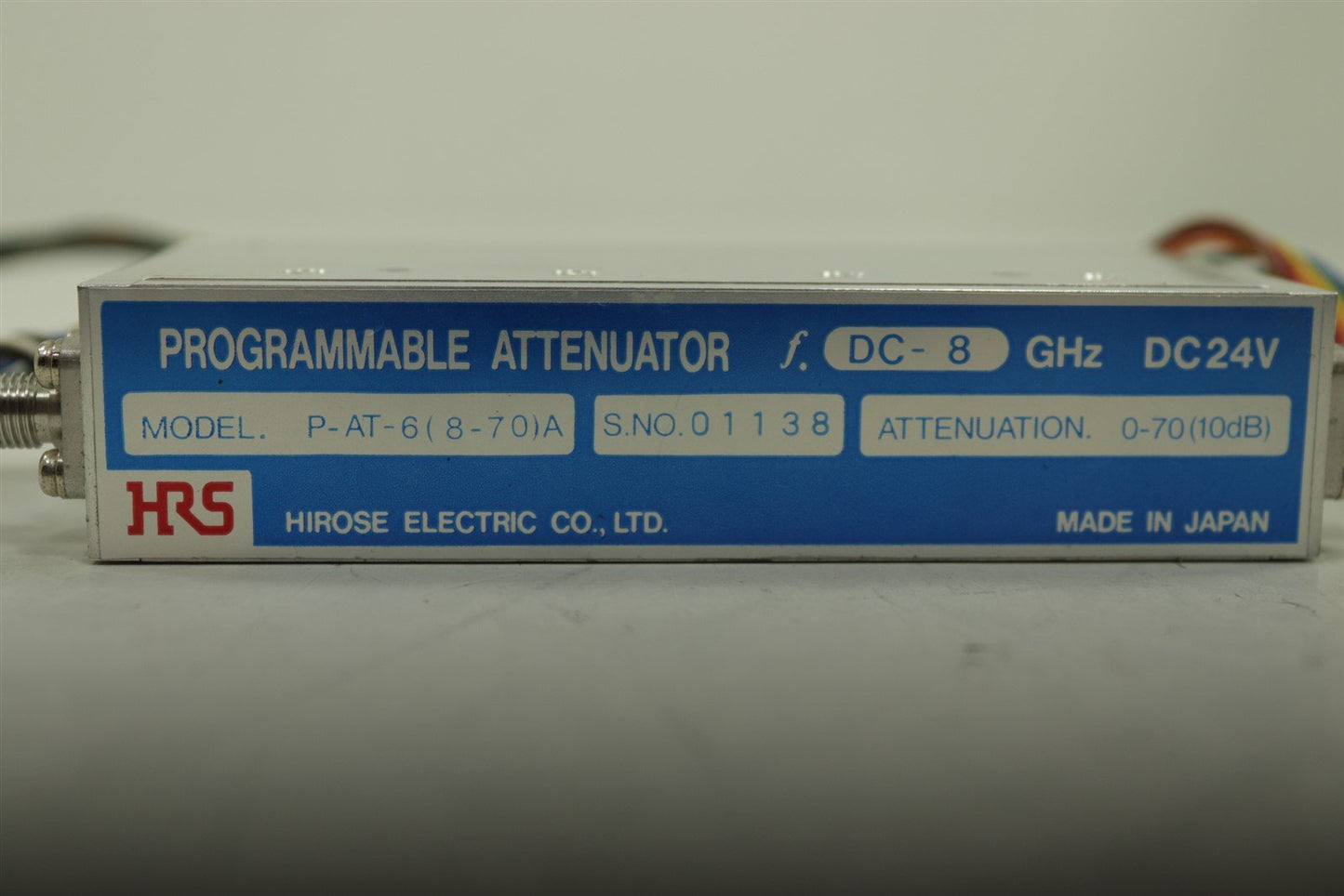 HRS Hirose P-AT-6 Attenuator, 0-70db.
