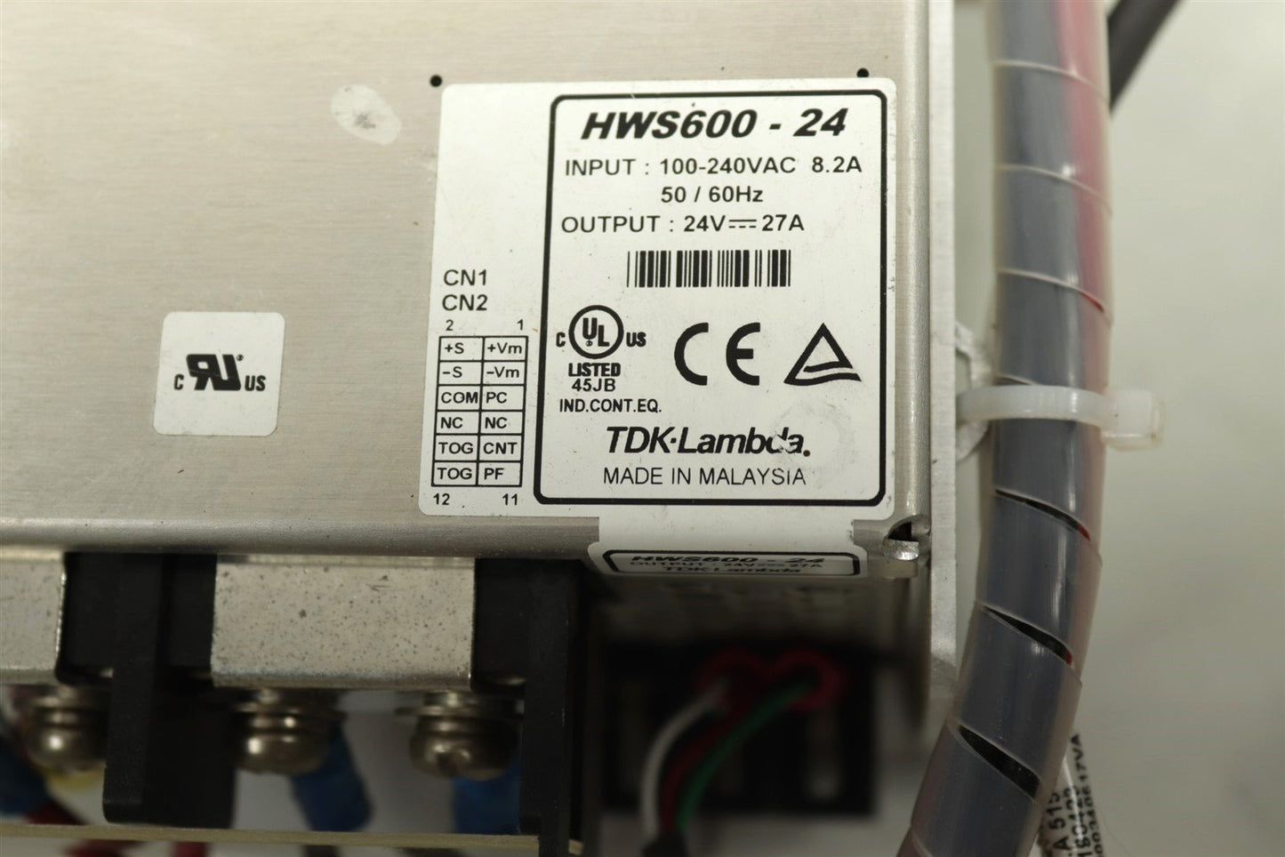 Lumenis 120H/Moses TDK-LAMBDA HWS600-24 24V 27A Switching Power Supply 100-240V