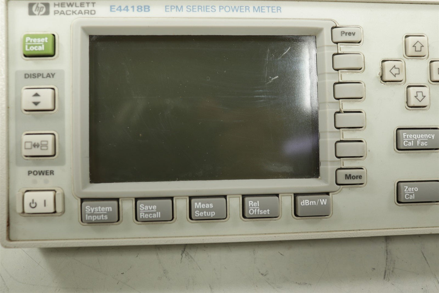 HP Agilent E4418B Front Panel Display Assy