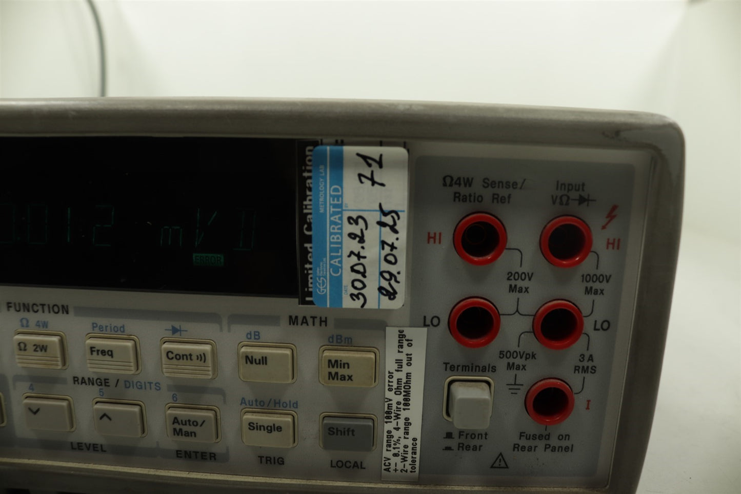 HP Agilent 34401A Multimeter !!NO Calibration!!