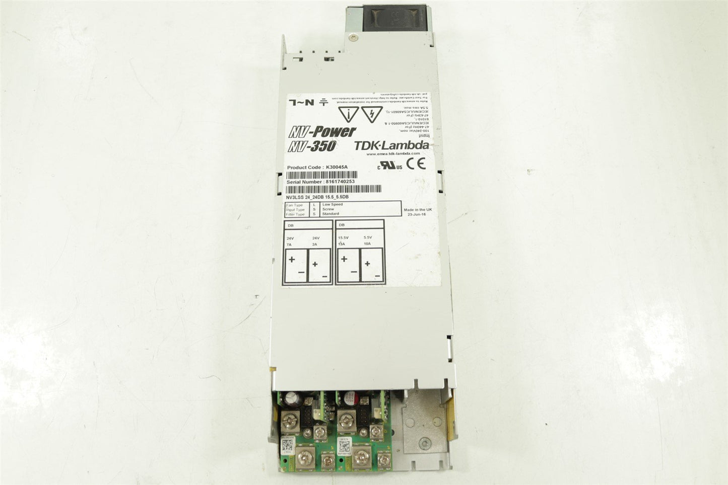 TDK Lambda K30045A NV Power NV-350 Modular Power Supply Medical Grade