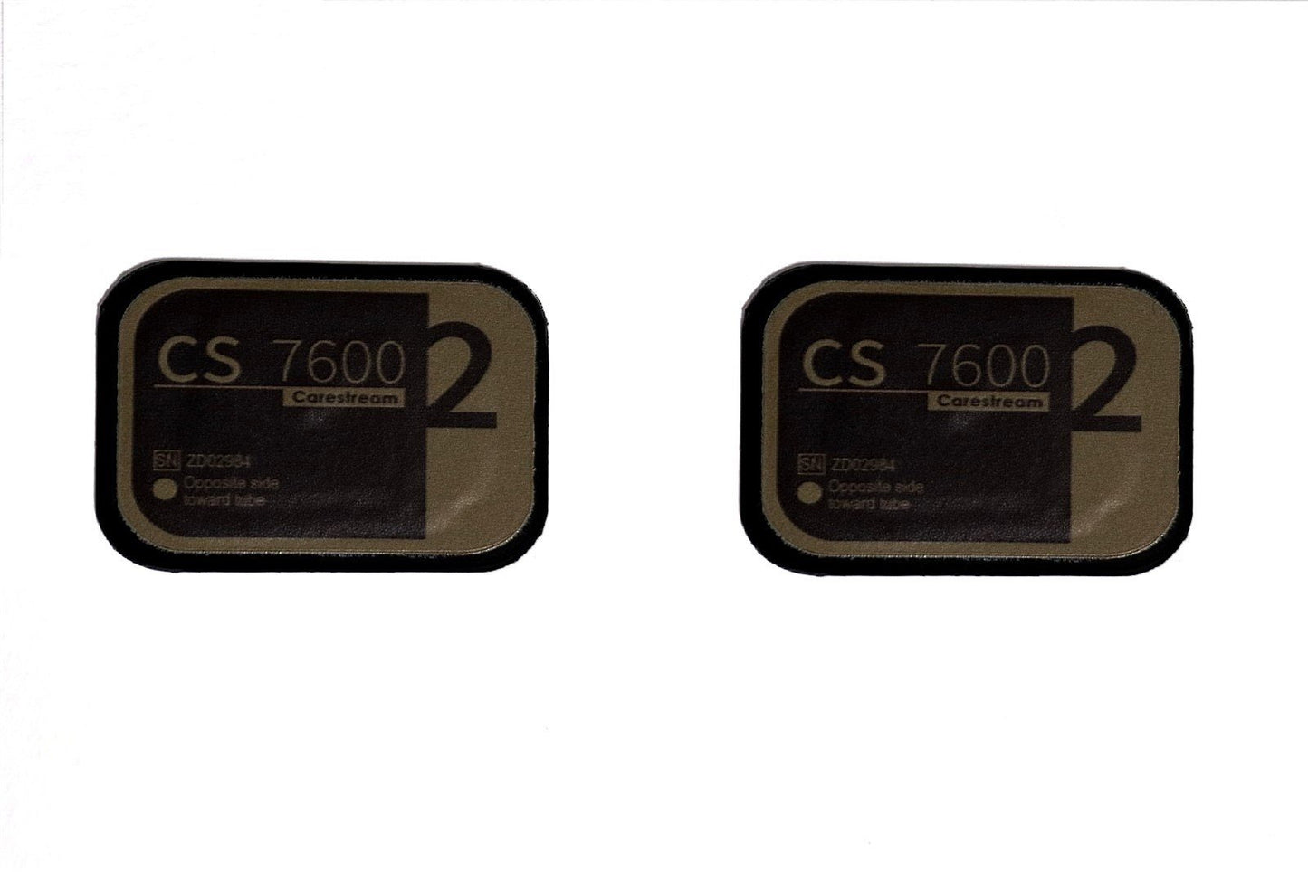 2xCarestream CS7600 PSP Dental Phosphor Plate Screen SIZE 2 NEW 2 month Warranty