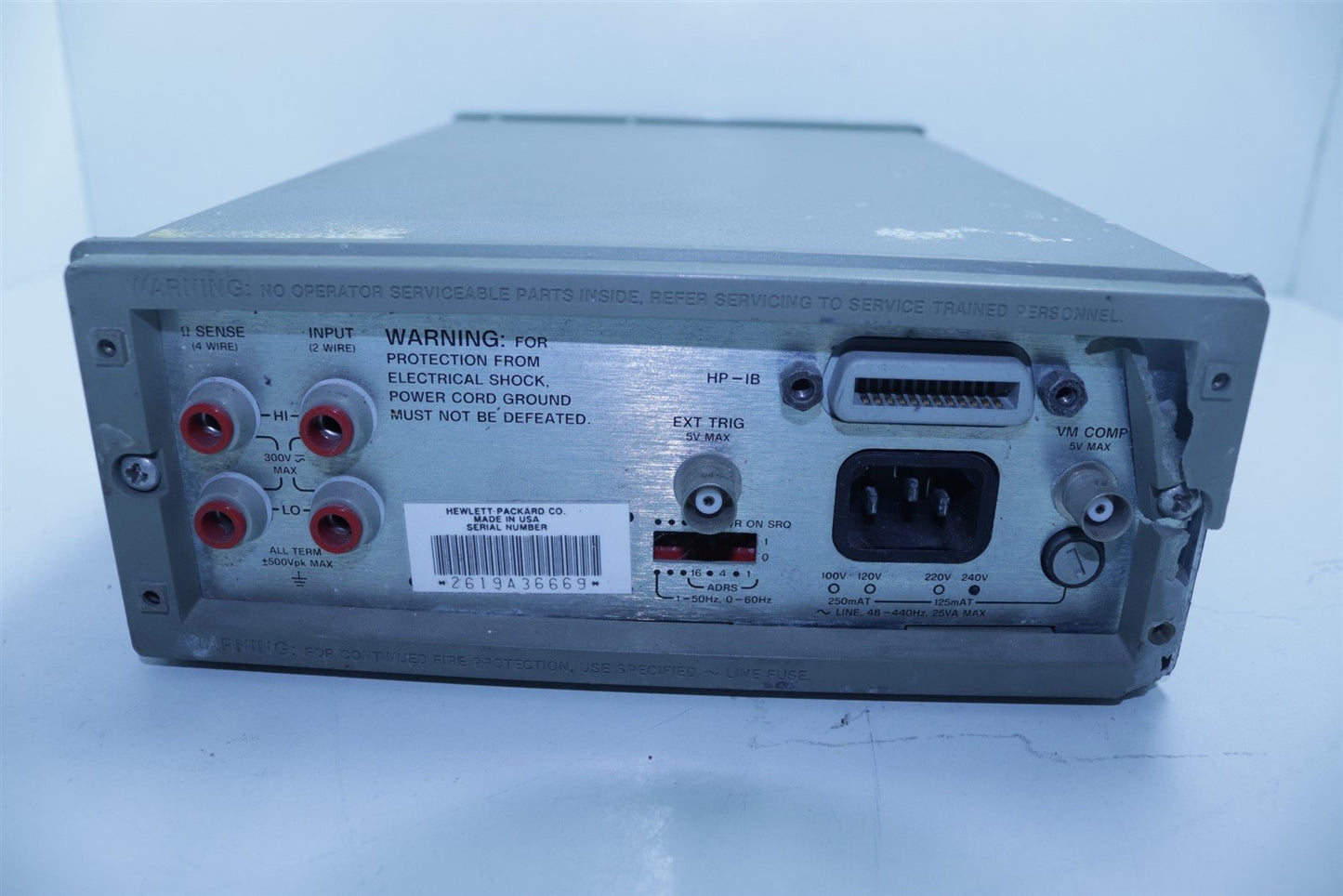 HP Agilent 3478A Digital Multimeter Tested Working!