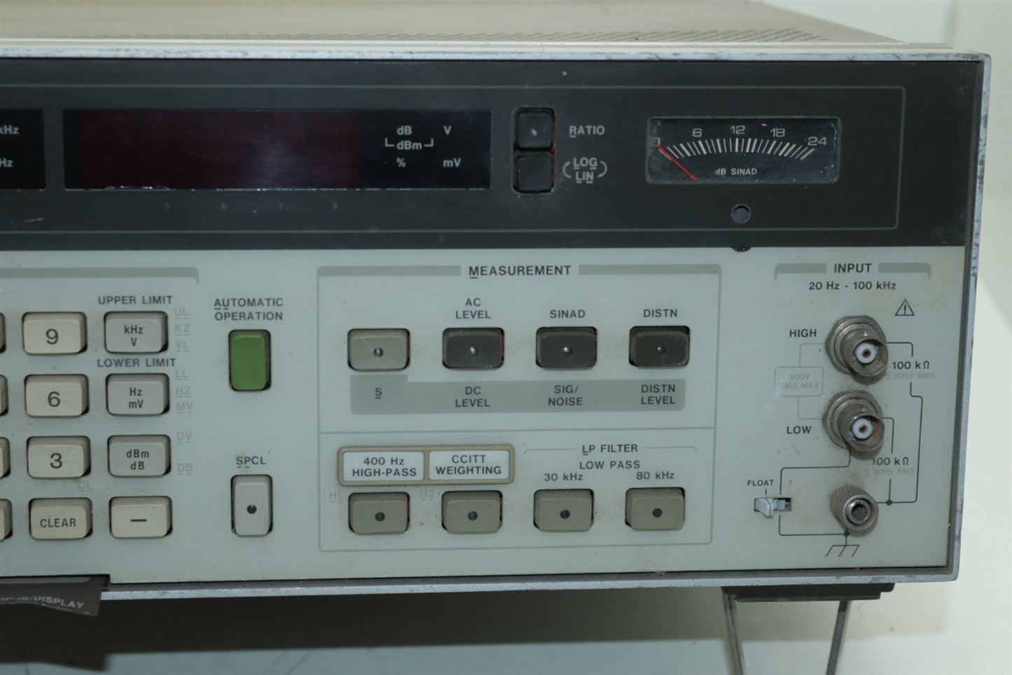 HP Agilent 8903B Audio Analyzer 20Hz - 100kHz Tested