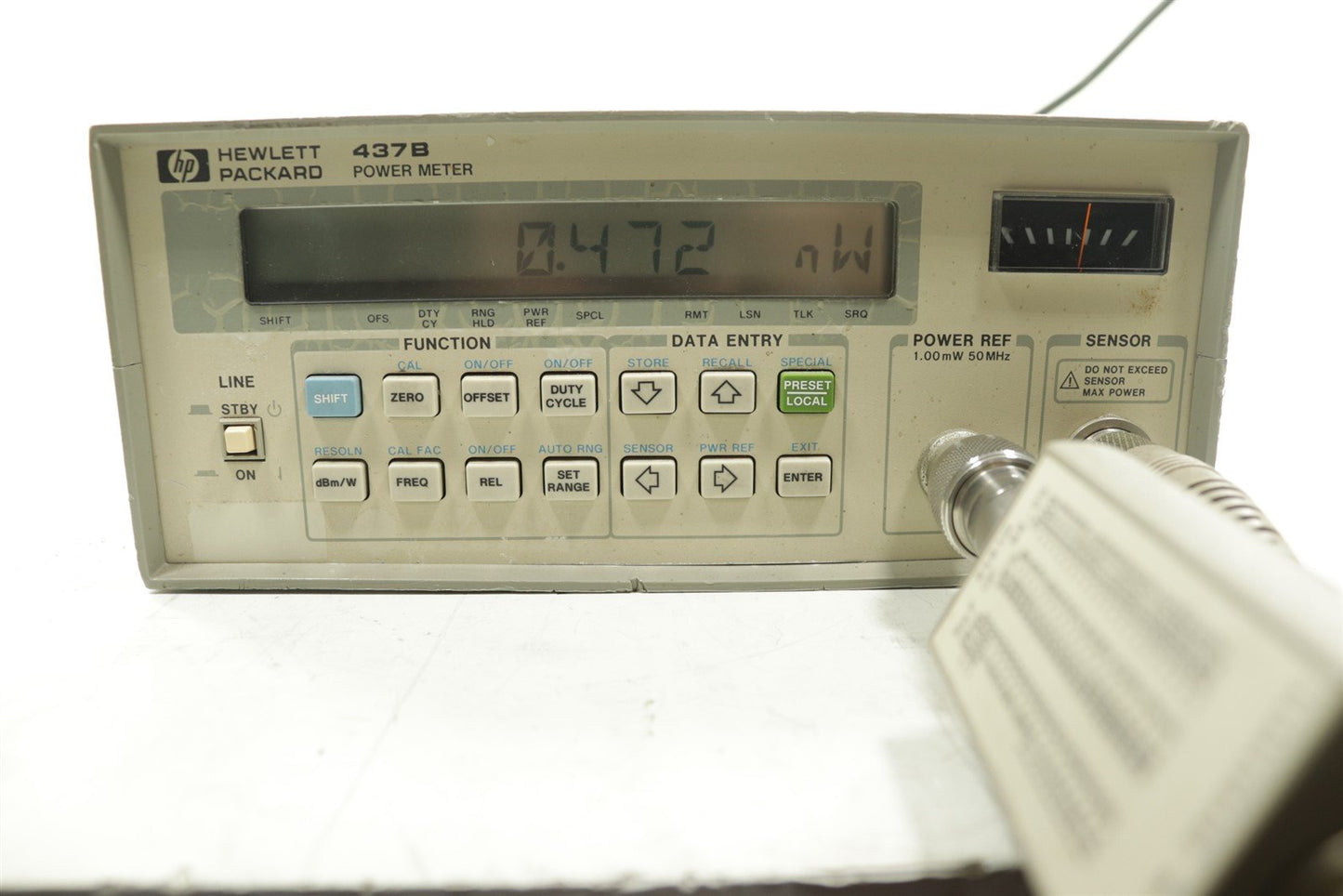 HP Keysight 437B RF Power Meter -70dBm to +44dBm 100kHz-110GHz Tested Calibrated