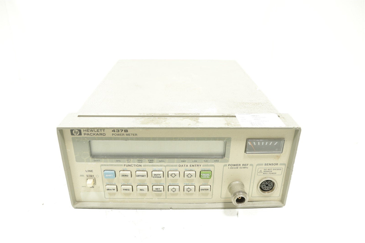 HP Keysight 437B RF Power Meter -70dBm to +44dBm 100kHz-110GHz Tested Calibrated