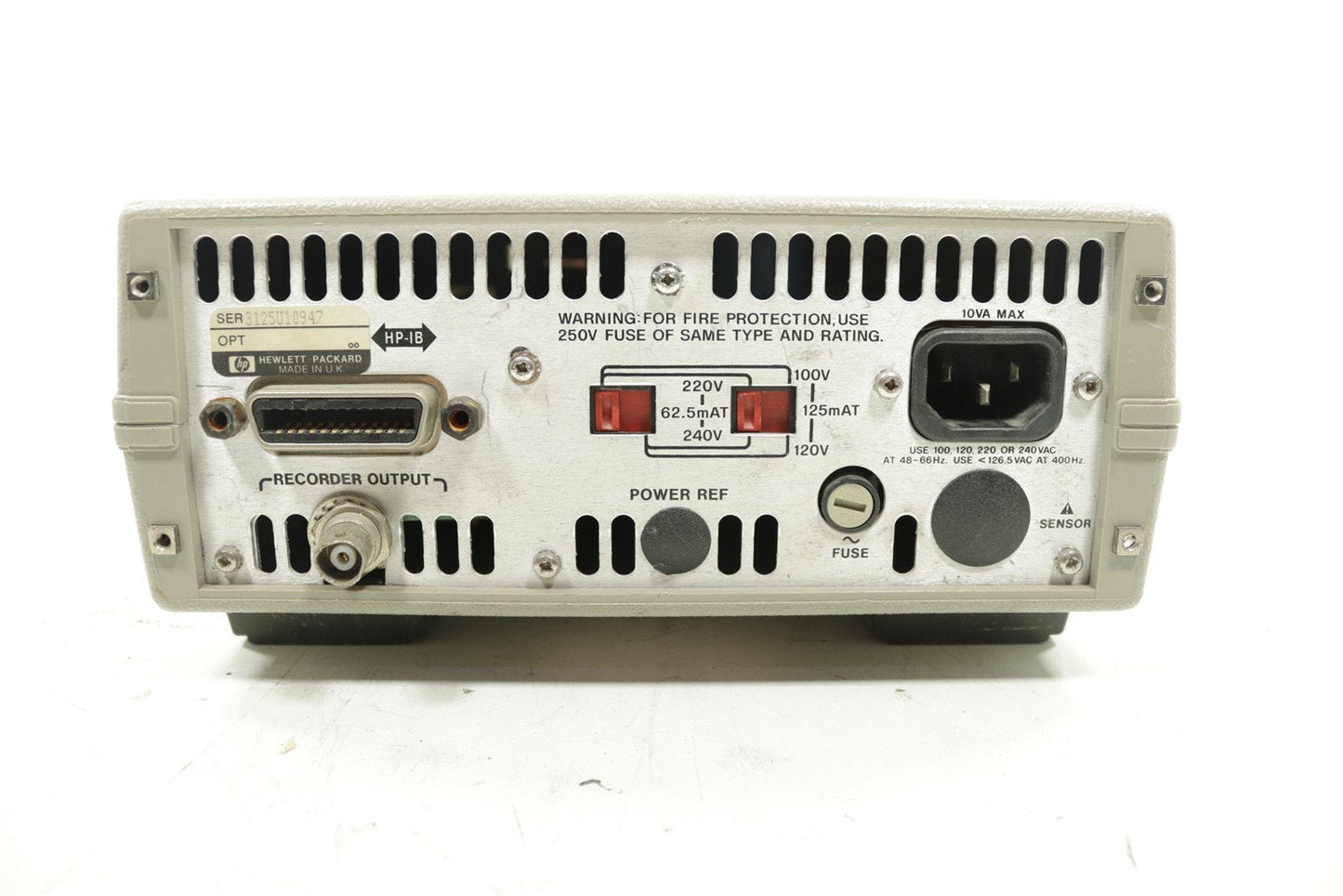 HP Keysight 437B RF Power Meter -70dBm to +44dBm 100kHz-110GHz Tested Calibrated