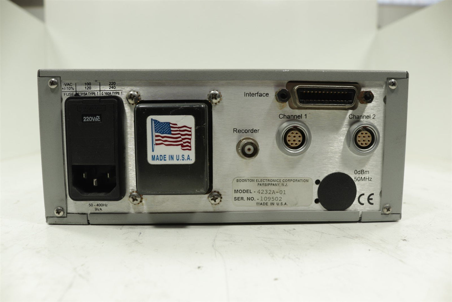 Boonton 4232A RF Power Meter -70dBm +44dBm 10KHz to 100GHz Tested Calibrated