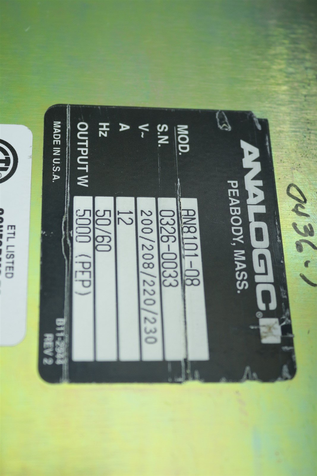 ANALOGIC AN8101-08 MRI RF Power Amplifier 5kW 6.5-43MHz philips Panorama TESTED