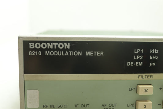 Boonton 8210 Modulation Meter 8210-01 2MHz- 1.5GHz