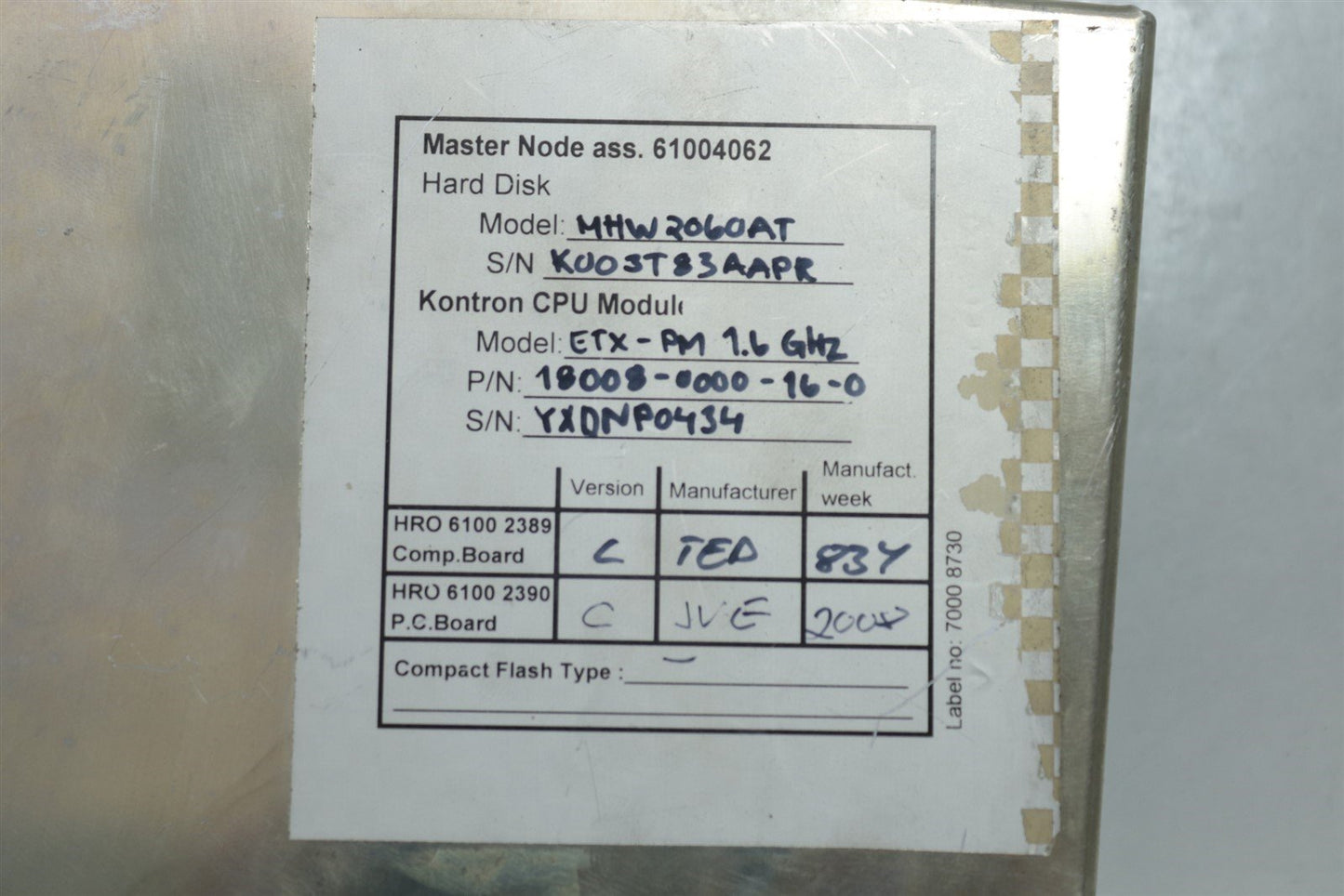 PerkinElmer Precisely Wallac Wizard2 2470 Automatic Gamma Counter Main Computer
