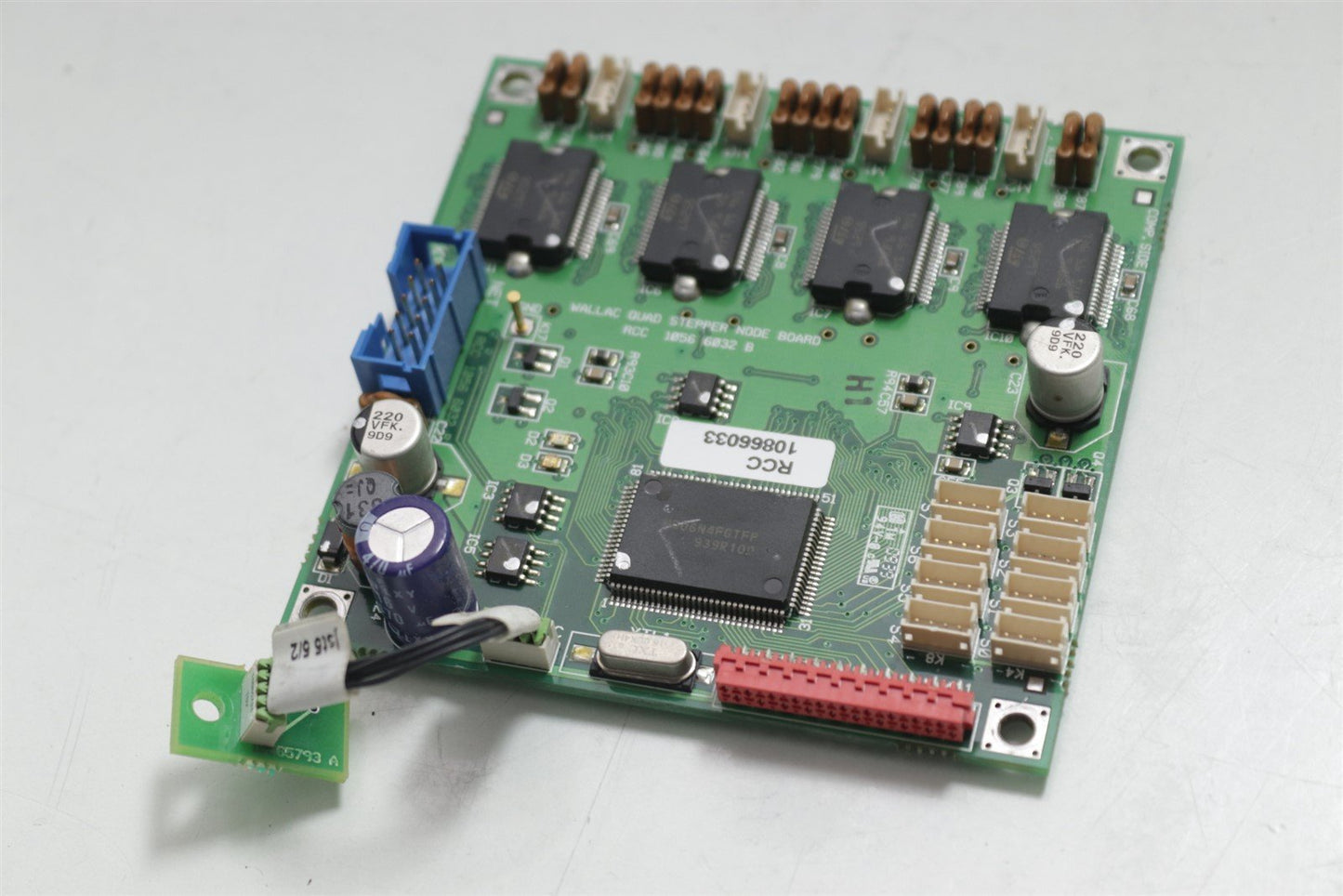 Wallac Quad Stepper Node Board RCC 10566032 B, TSV K1 61005871 Memory Card