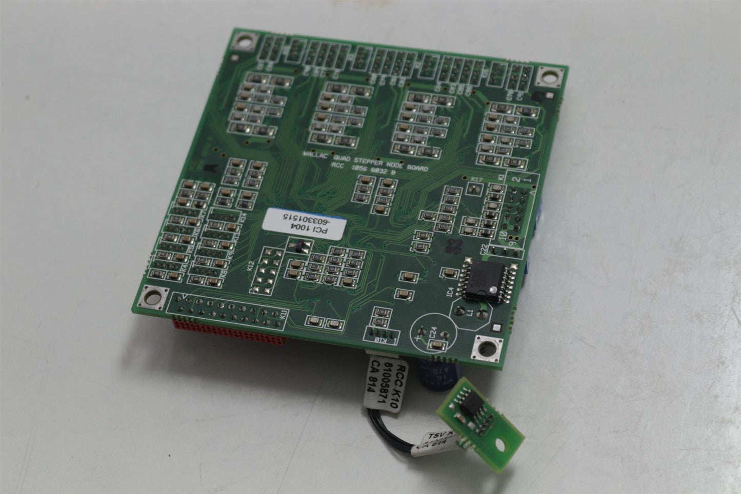 Wallac Quad Stepper Node Board RCC 10566032 B, TSV K1 61005871 Memory Card