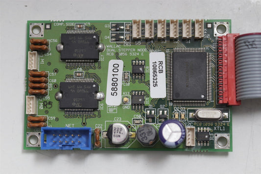 Wallac Quad Stepper Node Board RCB 10565324 E w/Barcode Interface TZA 61005341 A