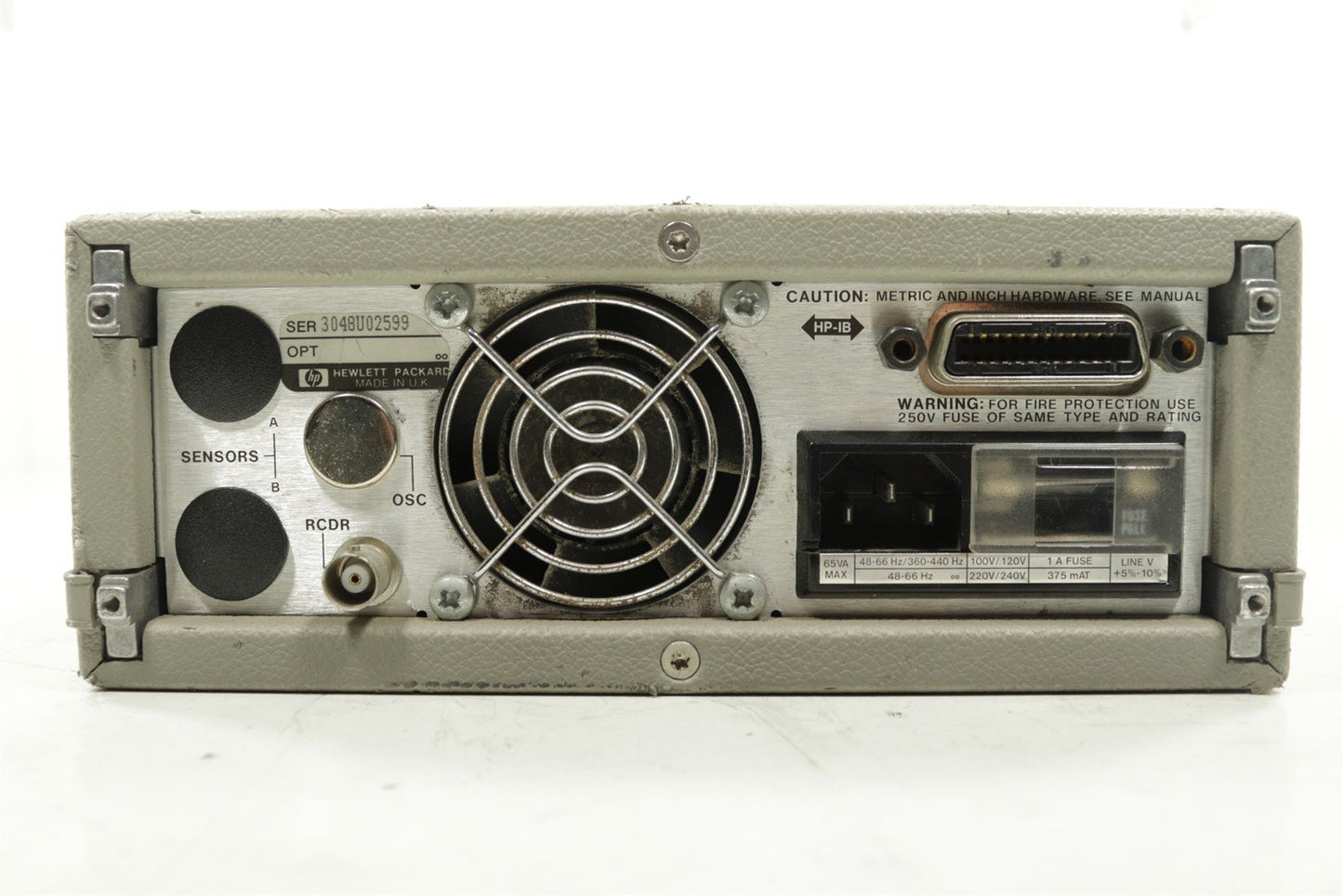 HP Agilent 438A Power Meter Dual Channel 100KHz-50GHz Tested Calibrated