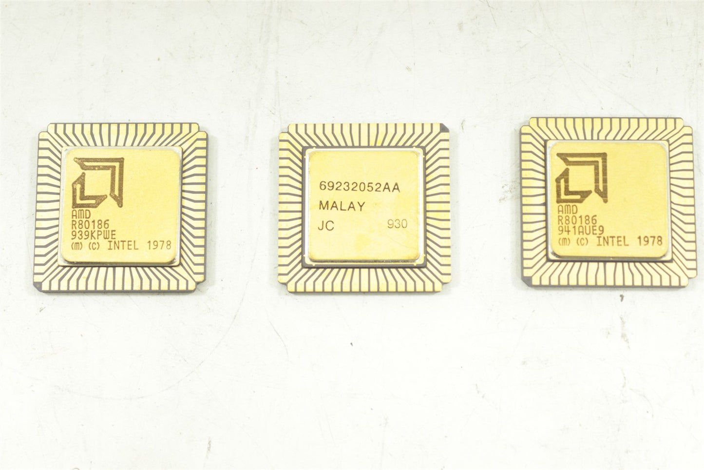 3 CPU Chips: One R80286-10 , Two R80186