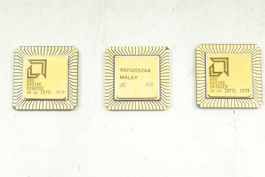3 CPU Chips: One R80286-10 , Two R80186