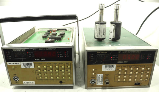 Boonton 4200 RF Microwattmeter + 9200 RF Millivoltmeter + 2 Power Meter Probes